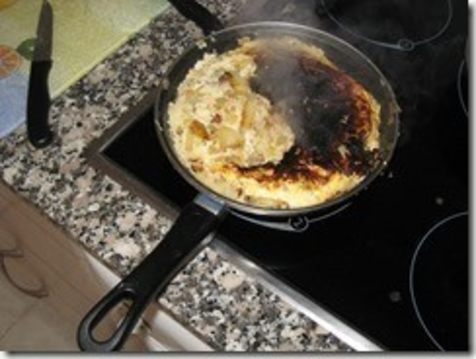 my-first-spanish-omelette-burned